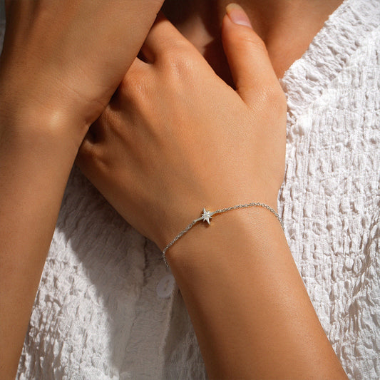 Star silver bracelet