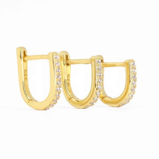 Classy sparkling hoops