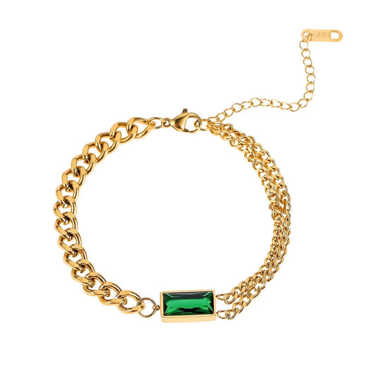 Green jewel bracelet
