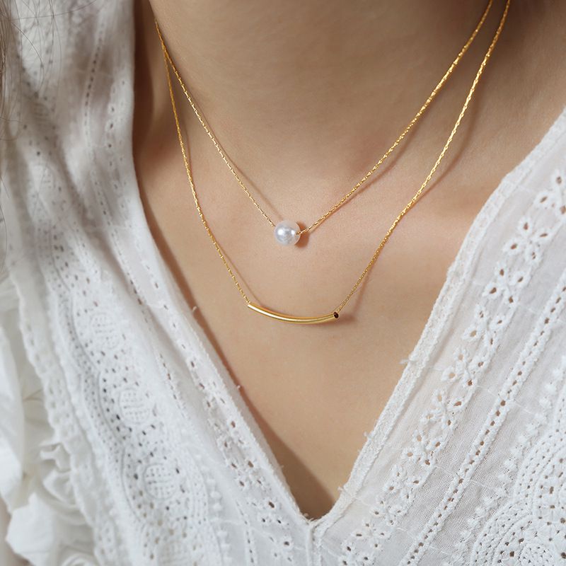 Luna double layer necklace