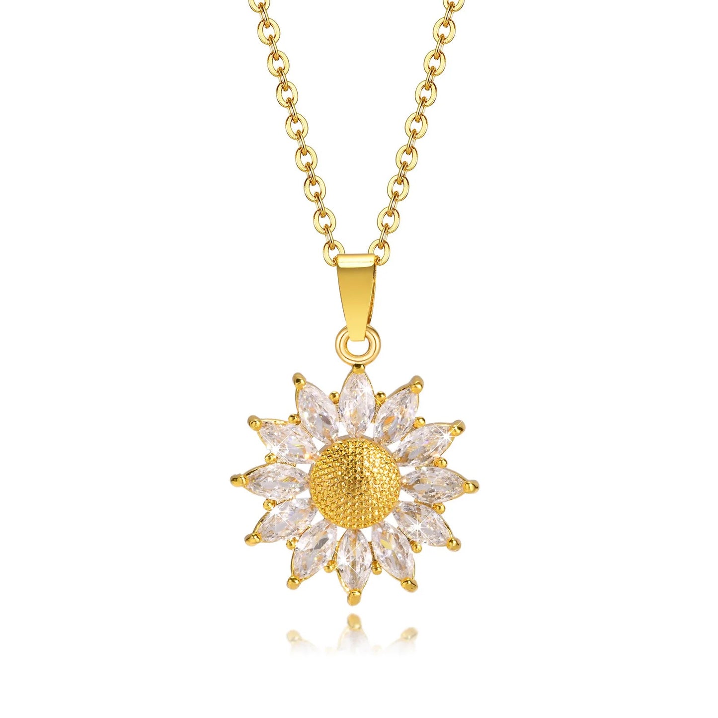 Crystal flower necklace