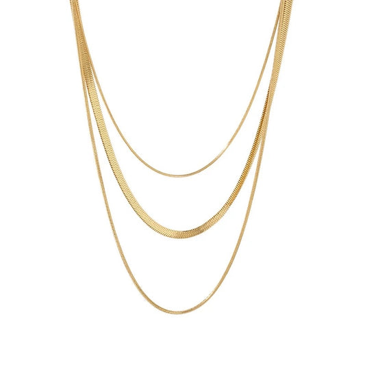 Triple-layer necklace